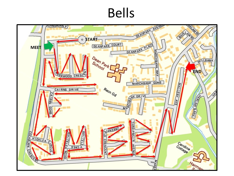 Bells Route Map