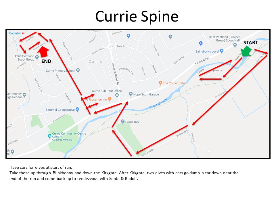 Currie Spine Route Map