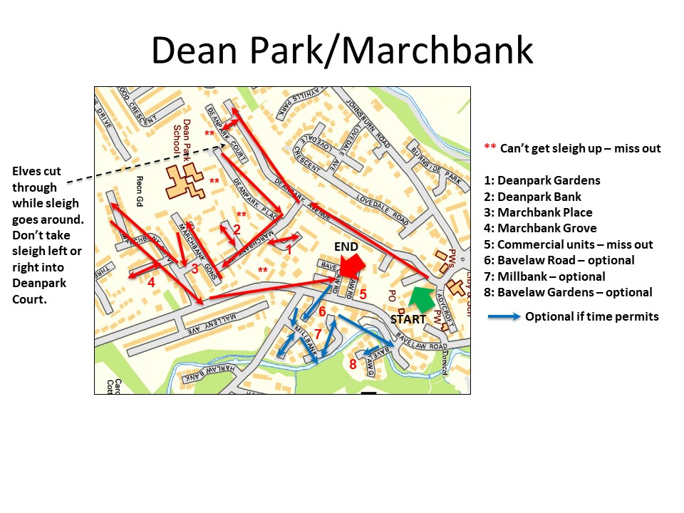 Dean Park/Marchbank Route Map